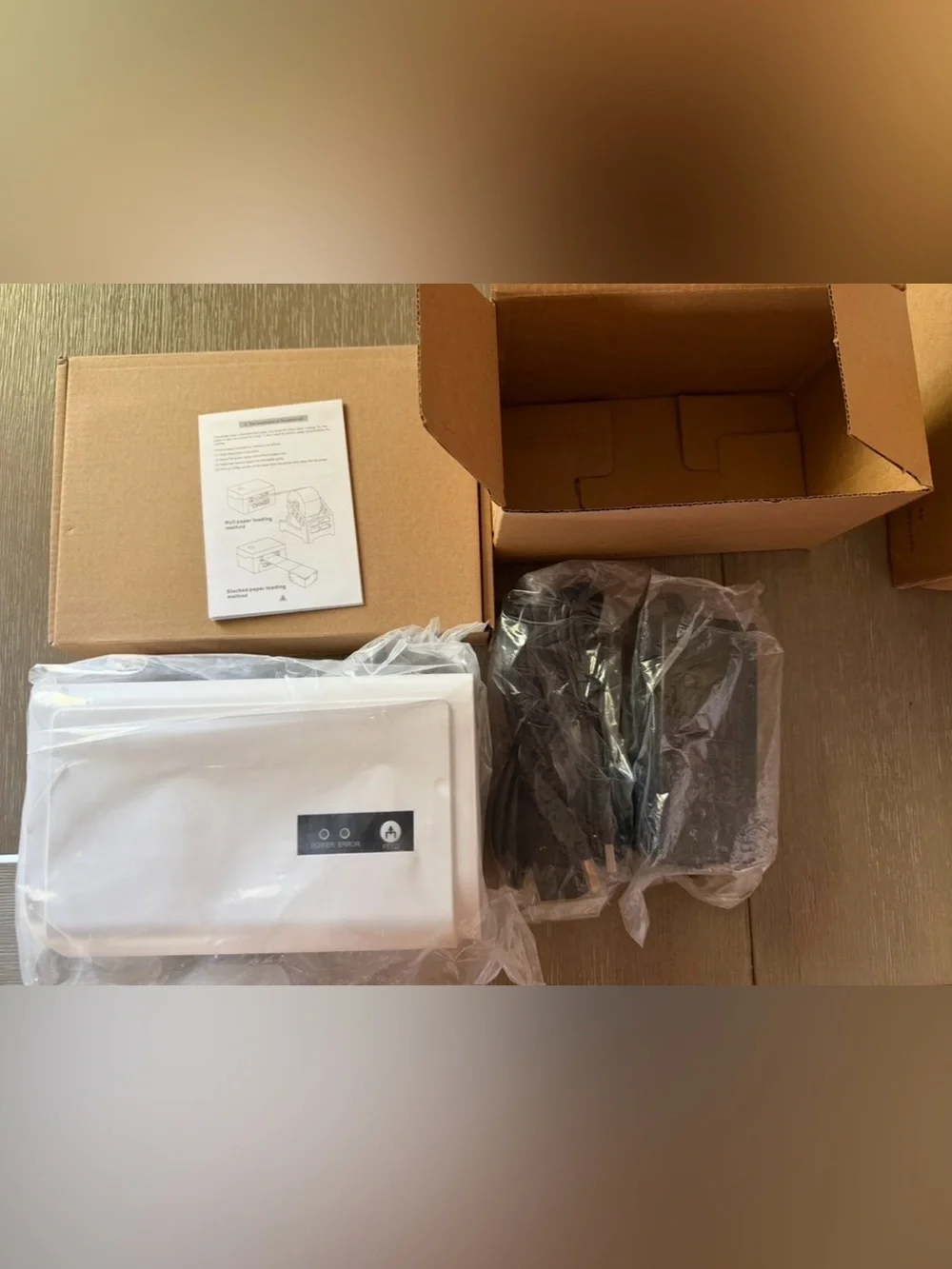 Desk Label Printer AMAZON White